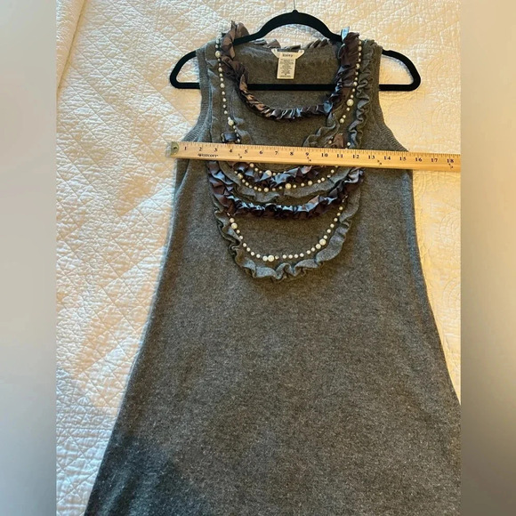 Esley Sleeveless Sweater. Bling. Satin. Pearls. Major Maximalism. - Picture 4 of 5